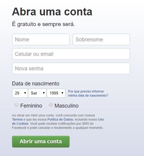 FACEBOOK ENTRAR - Login, Fazer Face, Recuperar Senha