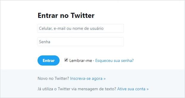Twitter Entrar Twitter Entrar