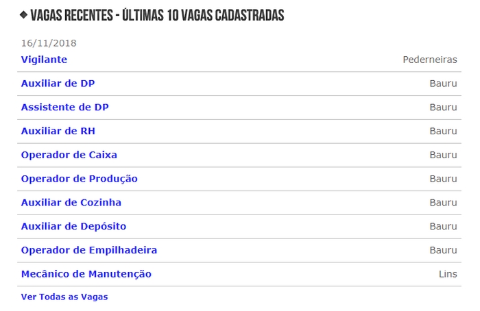 Bauru Empregos Bauru Empregos