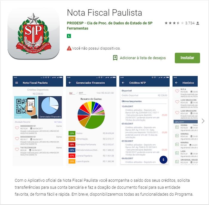 Nota Fiscal Paulista Consulta