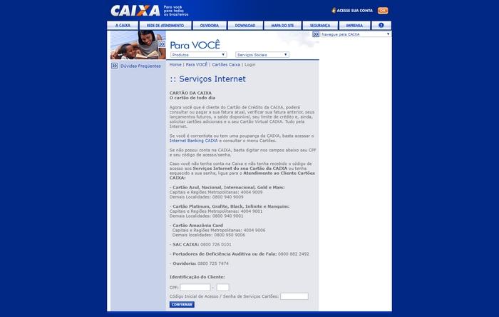 Fatura Cartão Caixa Fatura Cartão Caixa