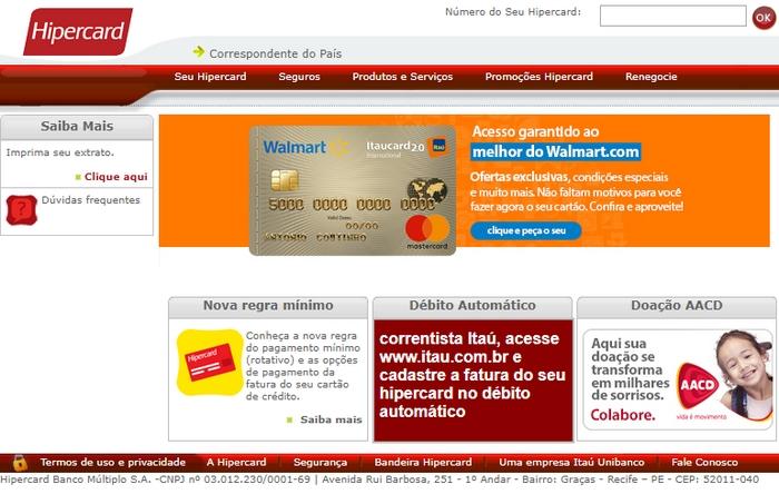 Fatura Hipercard Fatura Hipercard
