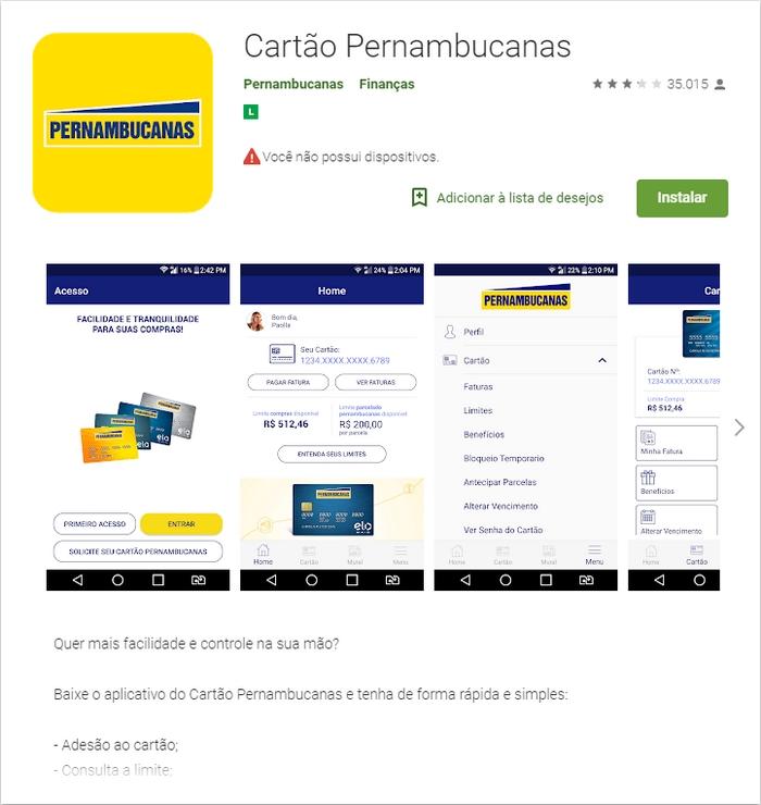 Fatura Pernambucanas Fatura Pernambucanas