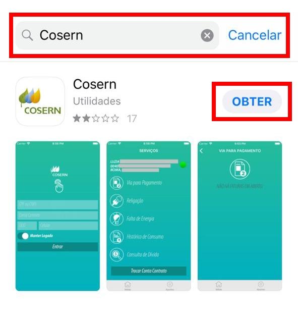 Cosern 2ª Via Aplicativo Cosern
