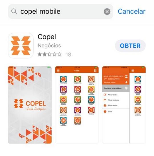 Copel 2ª Via Aplicativo Copel