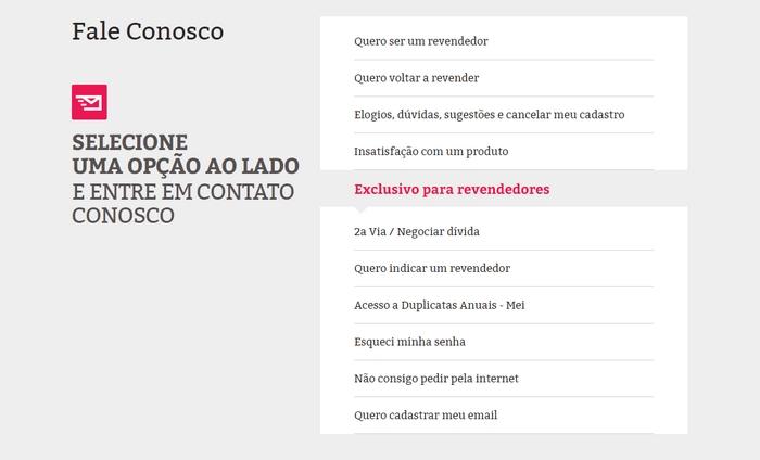 Fale Conosco Demillus Pedido
