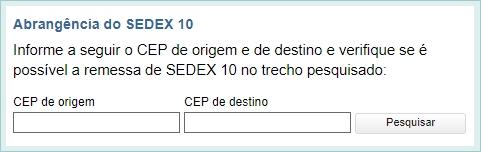 Sedex 10 Sedex 10