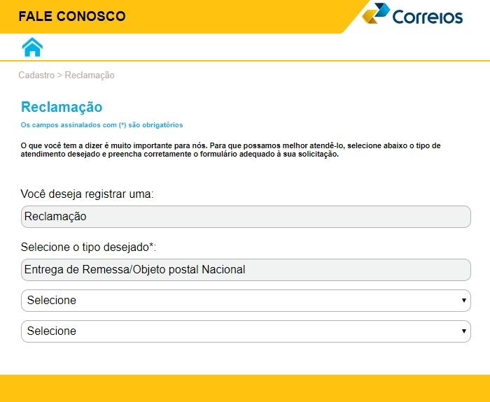 Reclamação Correios Reclamação Correios