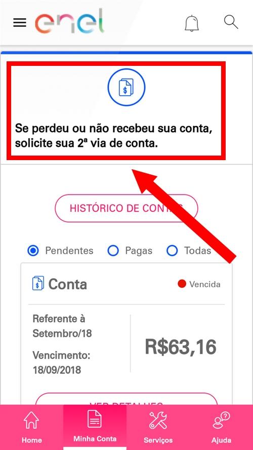 Segunda via da conta ENEL: passo a passo para solicitar