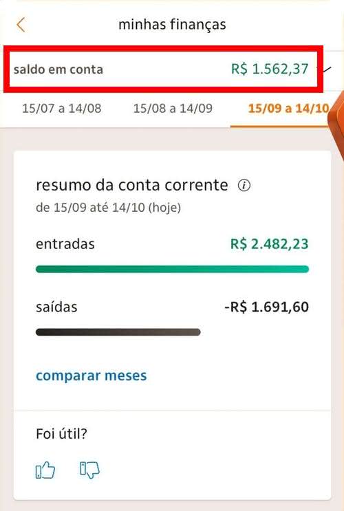 Itaú Saldo Itaú Saldo