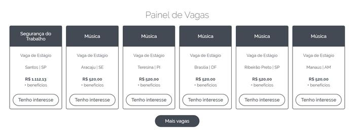 Nube vagas de estágio Nube vagas de estágio