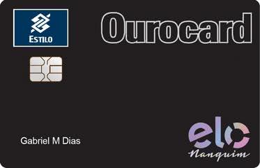 Cartão de Crédito Banco do Brasil Ourocard Nanquim Internacional Cartão de Crédito Banco do Brasil Ourocard Nanquim Internacional