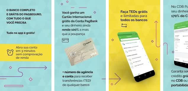 Serviços disponíveis no aplicativo Pagbank Serviços disponíveis no aplicativo Pagbank