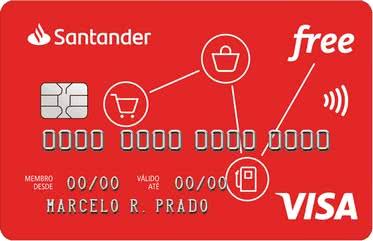 Cartão de Crédito Santander Free Visa