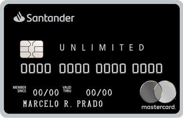 Cartão Santander Unlimited Mastercard Black Internacional