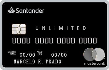 Cartão Santander Unlimited Mastercard Black Internacional Cartão Santander Unlimited Mastercard Black Internacional