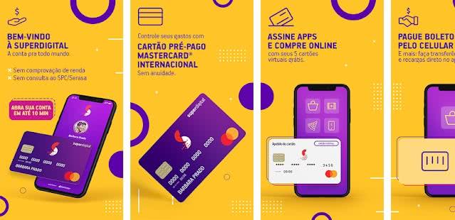 Cartão Superdigital Mastercard Internacional