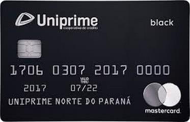 Cartão de Crédito Uniprime Mastercard Black
