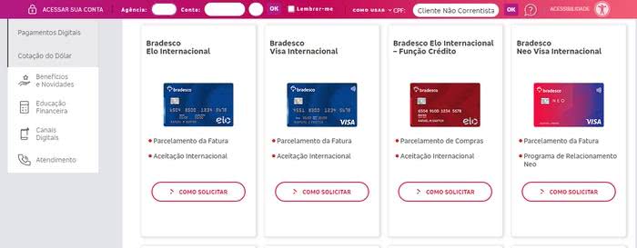 Solicitar Cartão Bradesco Din Solicitar Cartão Bradesco Din
