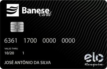 Cartão Banese Card Elo Nanquim Internacional Cartão Banese Card Elo Nanquim Internacional