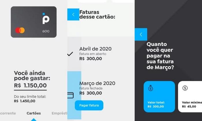 Serviços disponíveis no aplicativo Banco PAN Serviços disponíveis no aplicativo Banco PAN