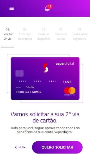 Solicitar Cartão Superdigital Solicitar Cartão Superdigital