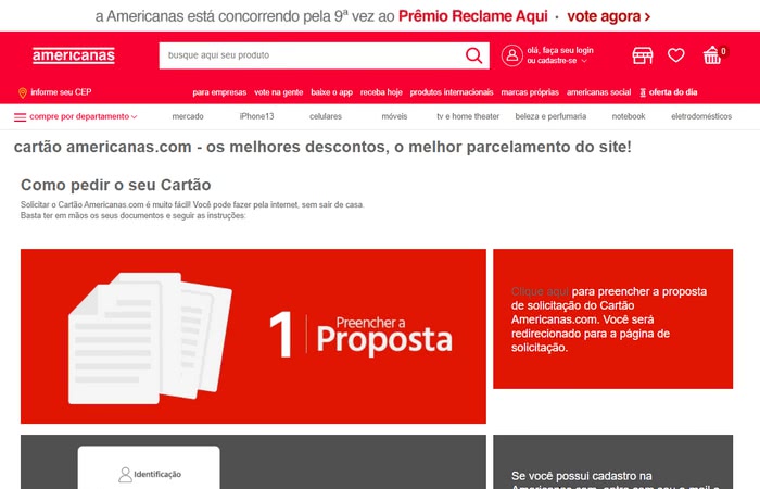 Solicitar Cartão Americanas Solicitar Cartão Americanas