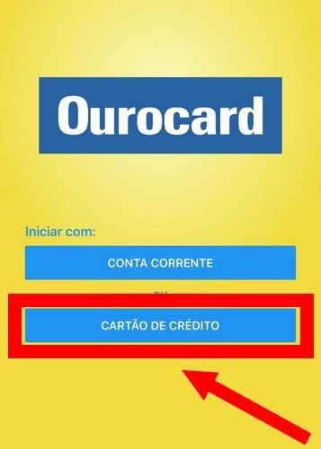 Serviços disponíveis no aplicativo Ourocard