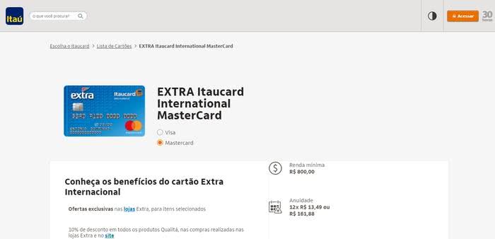 Solicitar Cartão Extra Solicitar Cartão Extra