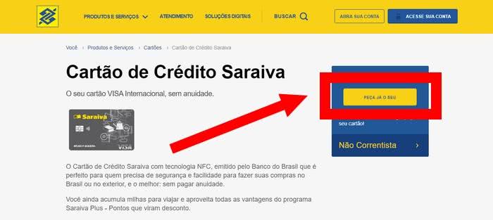 Solicitar Cartão Saraiva Solicitar Cartão Saraiva