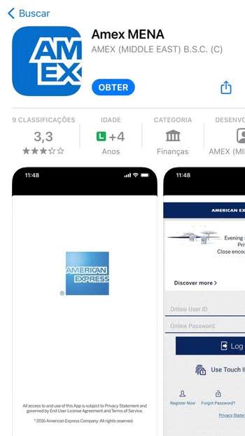 Como baixar o aplicativo American Express Como baixar o aplicativo American Express