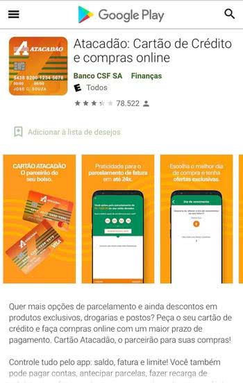 Como baixar o aplicativo Atacadão Cartão Como baixar o aplicativo Atacadão Cartão