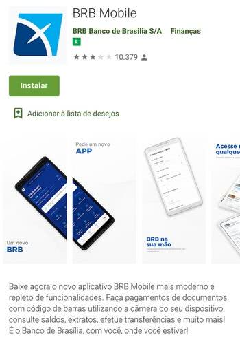 Como baixar o aplicativo BRB Mobile Como baixar o aplicativo BRB Mobile