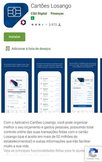 Como baixar o aplicativo Cartões Losango Como baixar o aplicativo Cartões Losango