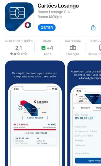 Como baixar o aplicativo Cartões Losango Como baixar o aplicativo Cartões Losango