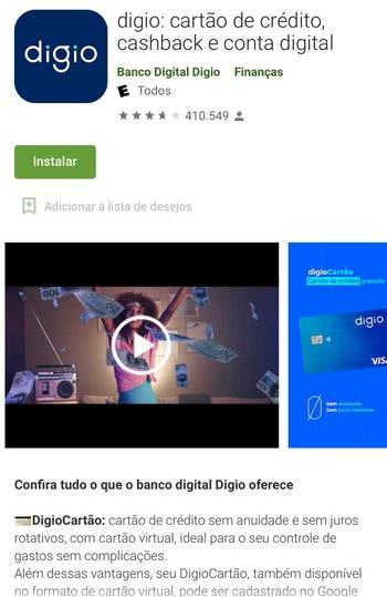 Como baixar o aplicativo Digio Como baixar o aplicativo Digio