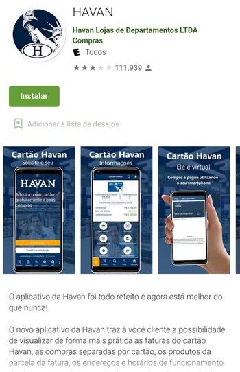 Como baixar o aplicativo Havan Como baixar o aplicativo Havan
