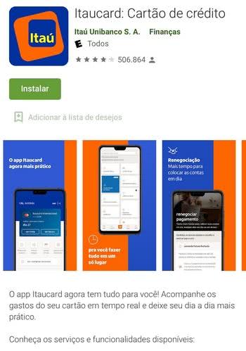 Como baixar o aplicativo Itaucard Como baixar o aplicativo Itaucard