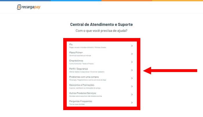 Como entrar em contato com a Recarga Pay Como entrar em contato com a Recarga Pay