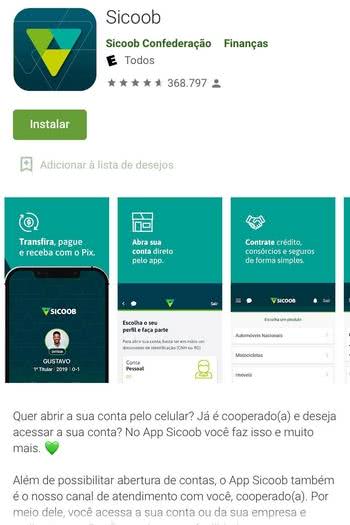 Como baixar o aplicativo Sicoob Como baixar o aplicativo Sicoob