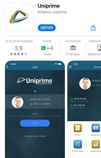Como baixar o aplicativo Uniprime Como baixar o aplicativo Uniprime