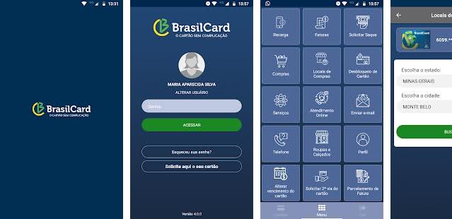 Aplicativo Cartão Brasilcard