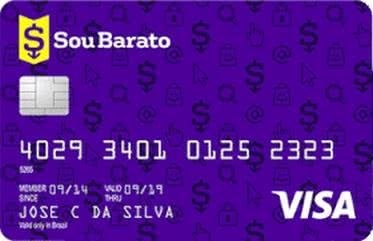Cartão Sou Barato Visa ou Mastercard Nacional Cartão Sou Barato Visa ou Mastercard Nacional