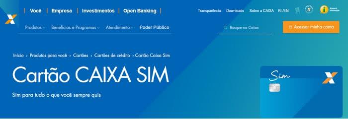 Solicitar Cartão Caixa Sim Elo Solicitar Cartão Caixa Sim Elo
