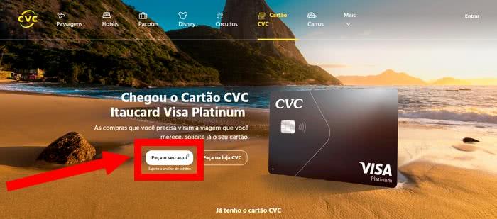Solicitar Cartão CVC Platinum
