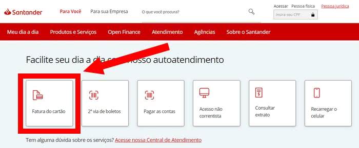 Fatura Cartão Santander Unique Fatura Cartão Santander Unique