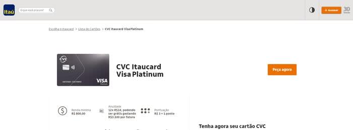 CVC Platinum Fatura CVC Platinum Fatura