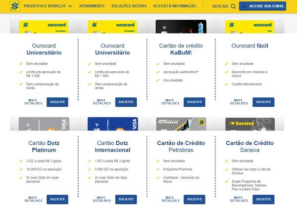 Fatura Banco do Brasil Fatura Banco do Brasil