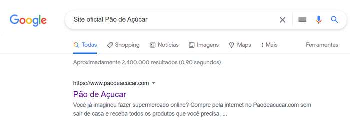 Pão de Açúcar Fatura Pão de Açúcar Fatura