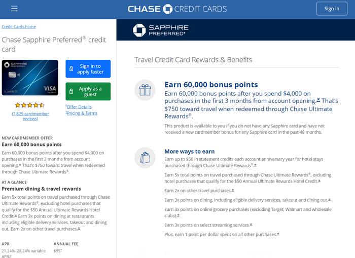 Apply for Chase Sapphire Preferred Card Apply for Chase Sapphire Preferred Card